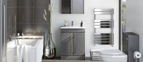 grey and white bathroom design
