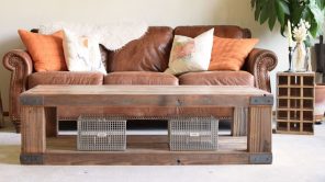 Handcrafted wood table