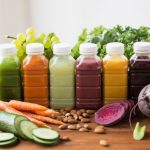 Juiced vegetables and fruit
