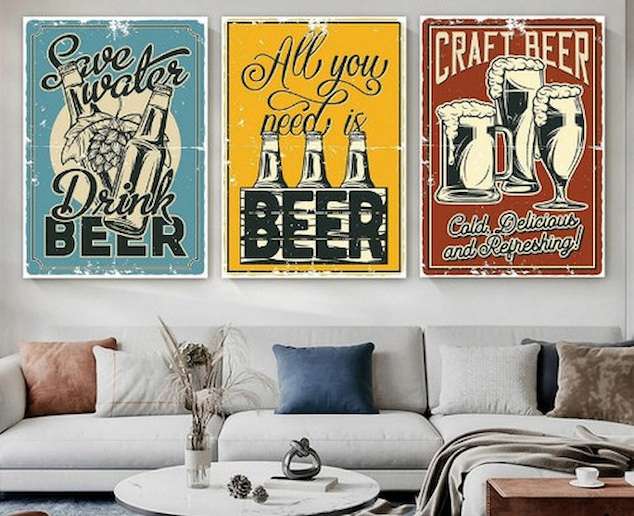 Vintage Art Prints for Beer Lover