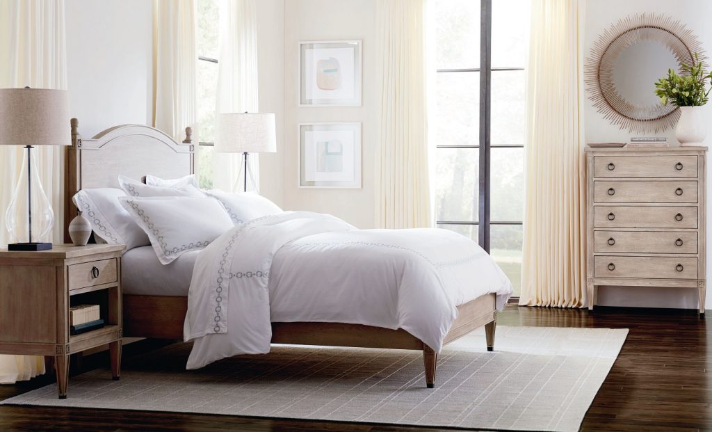 White rug in the bedroom