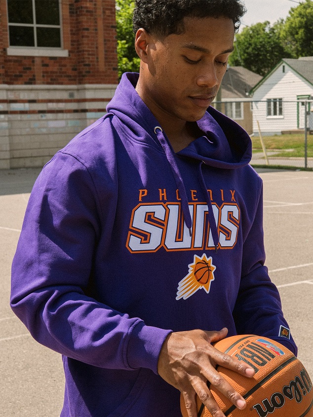 Man Wearing NBA Hoodie