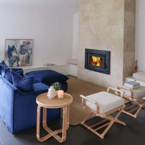 The Cloud 3 Seater Sofa with Navy Slipcover