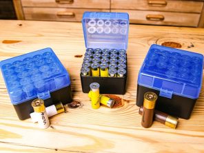three ammo boxes