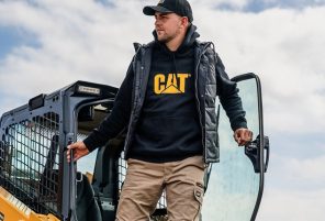 man on work wearing CAT workwear