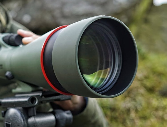 close up of spotting telescope