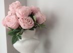 artificial roses in a vase